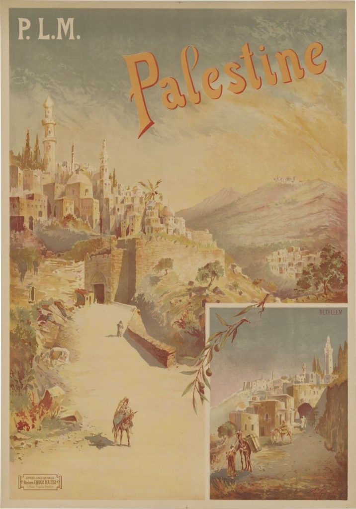 Palestine Railways poster 1898